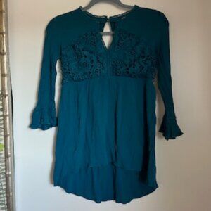 🧡3/15 xhilaration Lace Blouse Women's S